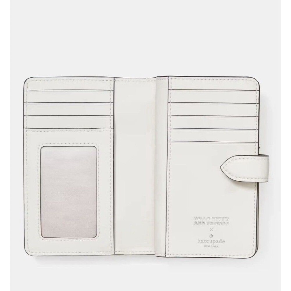 Kate Spade X Hello Kitty Friends MY MELODY Kuromi Medium Bifold Wallet KN892 NWT - Picture 4 of 4
